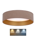 Brilagi - LED-Deckenleuchte VELVET LED/12W/230V d. 30 cm 3000K/4000K/6400K beige/gold
