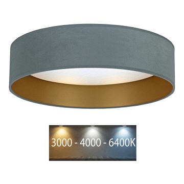 Brilagi - LED-Deckenleuchte VELVET LED/12W/230V d. 30 cm 3000K/4000K/6400K mint/gold