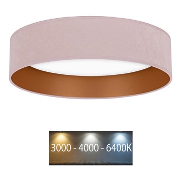 Brilagi - LED-Deckenleuchte VELVET LED/12W/230V d. 30 cm 3000K/4000K/6400K rosa/gold