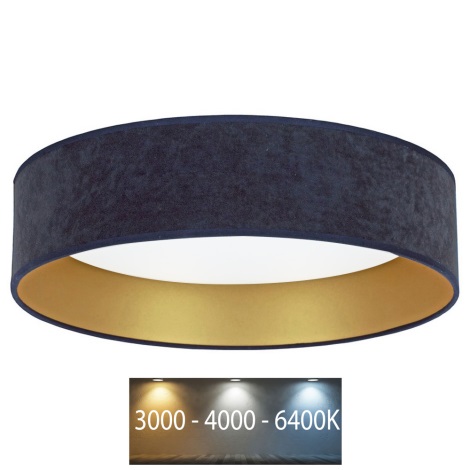 Brilagi - LED-Deckenleuchte VELVET LED/24W/230V 3000/4000/6400K blau/gold