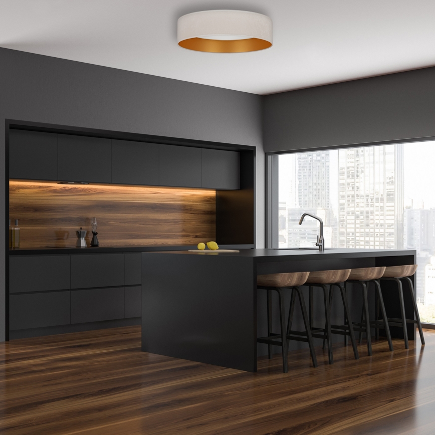 Brilagi - LED Deckenleuchte VELVET LED/24W/230V Ø 40 cm 3000/4000/6400K Creme/Gold