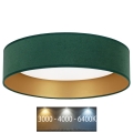 Brilagi - LED-Deckenleuchte VELVET LED/24W/230V 3000/4000/6400K grün/gold