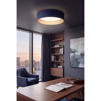 BRILAGI - LED-Deckenleuchte VELVET SIMPLE LED/24W/230V 4000K Ø 45 cm blau/gold