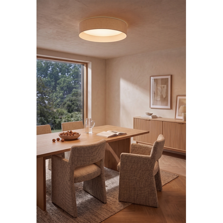 BRILAGI - LED-Deckenleuchte VELVET SIMPLE LED/24 W/230 V/3000 K Ø 45 cm cremefarben