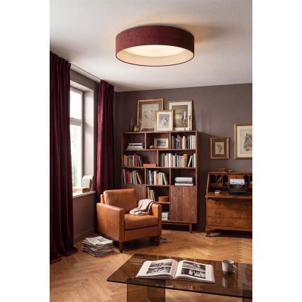 BRILAGI - LED-Deckenleuchte VELVET SIMPLE LED/24W/230V 3000K Ø 45 cm weinrot