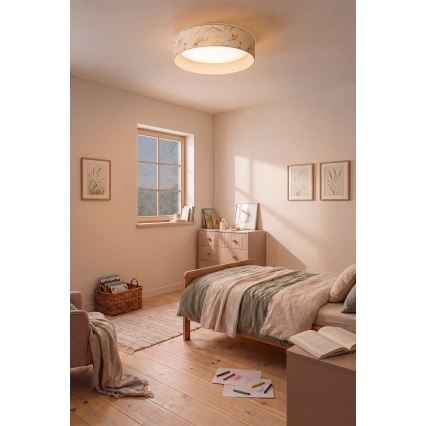 BRILAGI - LED-Deckenleuchte VELVET SIMPLE LED/24W/230V 3000K Ø 45 cm weiß/Blumen