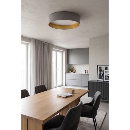 Brilagi - LED-Deckenleuchte VELVET SIMPLE LED/24W/230V 4000K Ø 45 cm grau/gold
