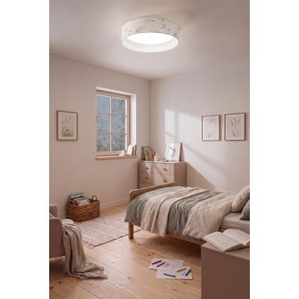 Brilagi - LED-Deckenleuchte VELVET SIMPLE LED/24W/230V 4000K Ø 45 cm weiß/Blumen
