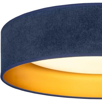 BRILAGI - LED-Deckenleuchte VELVET SIMPLE LED/36W/230V 3000K Ø 55 cm blau/gold