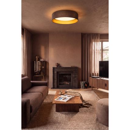 BRILAGI - LED-Deckenleuchte VELVET SIMPLE LED/36W/230V 3000K Ø 55 cm braun/gold