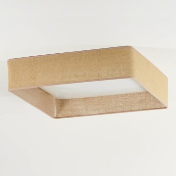 Brilagi - LED Deckenleuchte VELVET SQUARE LED/24W/230V 43x43 cm braun