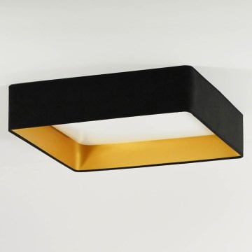 Brilagi - LED-Deckenleuchte VELVET SQUARE LED/24W/230V 43x43 cm schwarz