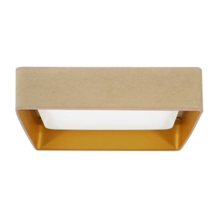 Brilagi - LED-Deckenleuchte VELVET SQUARE LED/24W/230V beige