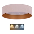 Brilagi - LED-Deckenleuchte VELVET STAR LED/24W/230V d. 40 cm 3000K/4000K/6400K rosa/gold