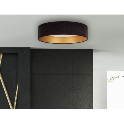 Brilagi - LED-Deckenleuchte VELVET STAR LED/24W/230V d. 40 cm 3000K/4000K/6400K schwarz/gold