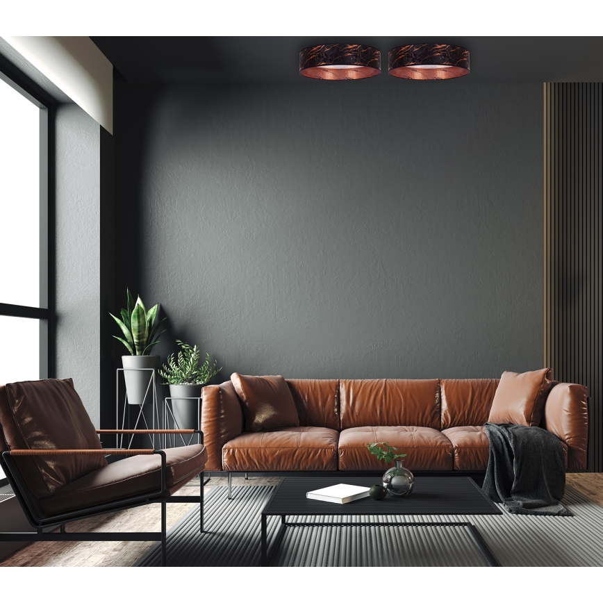 Brilagi - LED-Deckenleuchte VELVET STAR LED/24W/230V d. 40 cm 3000K/4000K/6400K schwarz/kupfer
