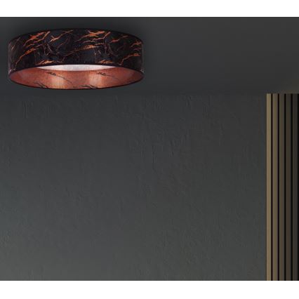 Brilagi - LED-Deckenleuchte VELVET STAR LED/24W/230V d. 40 cm 3000K/4000K/6400K schwarz/kupfer