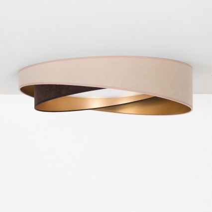 BRILAGI - LED Deckenleuchte VELVET TWIST LED/24W/230V 4000K Ø 55 cm beige/braun/gold