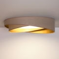 BRILAGI - LED-Deckenleuchte VELVET TWIST LED/24W/230V 4000K Ø 55 cm beige/gold