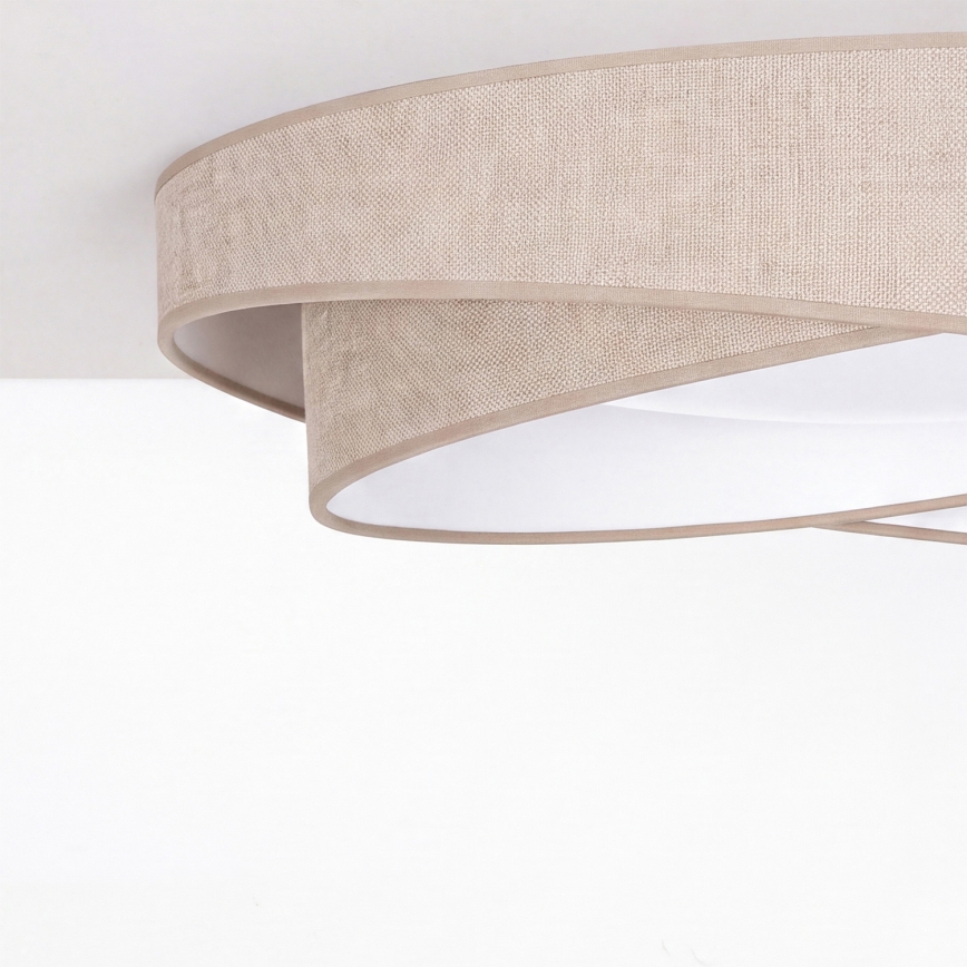 BRILAGI - LED Deckenleuchte VELVET TWIST LED/24W/230V 4000K Ø 55 cm beige