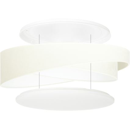 BRILAGI - LED Deckenleuchte VELVET TWIST LED/24W/230V 4000K Ø 55 cm beige