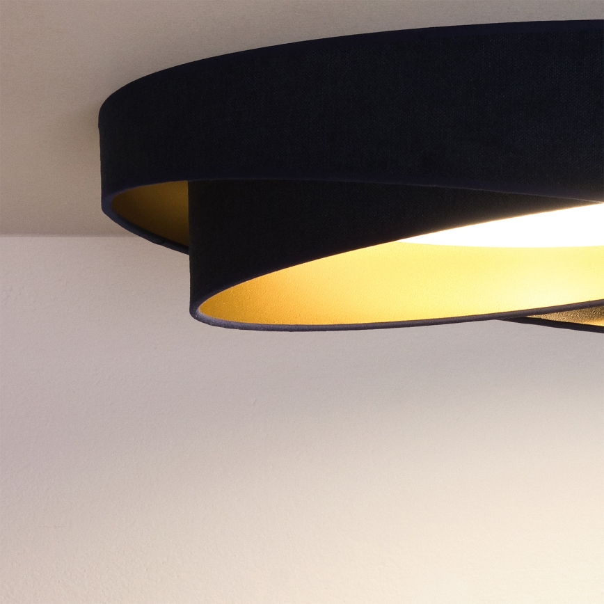BRILAGI - LED-Deckenleuchte VELVET TWIST LED/24W/230V 4000K Ø 55 cm blau/gold