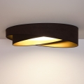 BRILAGI - LED-Deckenleuchte VELVET TWIST LED/24W/230V 4000K Ø 55 cm braun/gold