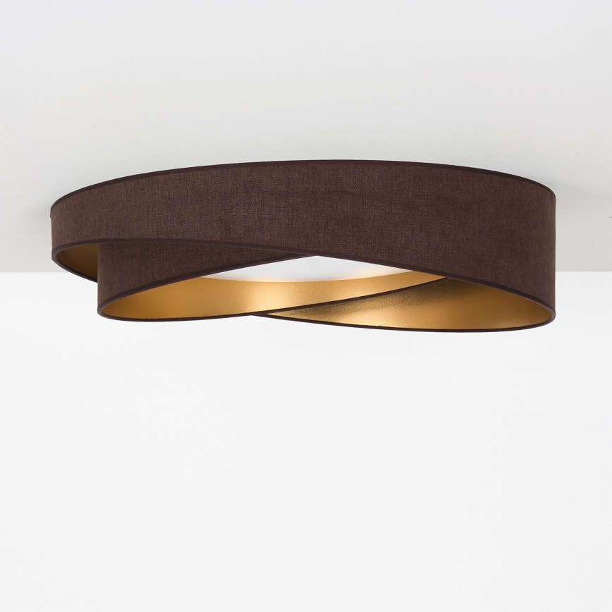 BRILAGI - LED-Deckenleuchte VELVET TWIST LED/24W/230V 4000K Ø 55 cm braun/gold
