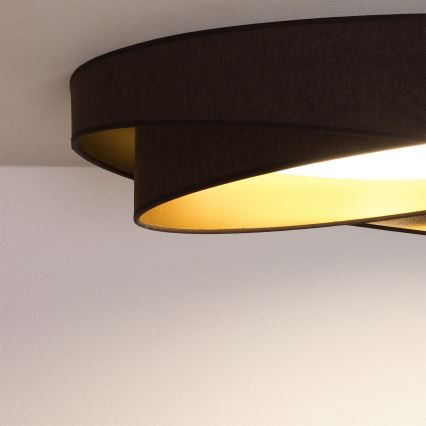 BRILAGI - LED-Deckenleuchte VELVET TWIST LED/24W/230V 4000K Ø 55 cm braun/gold