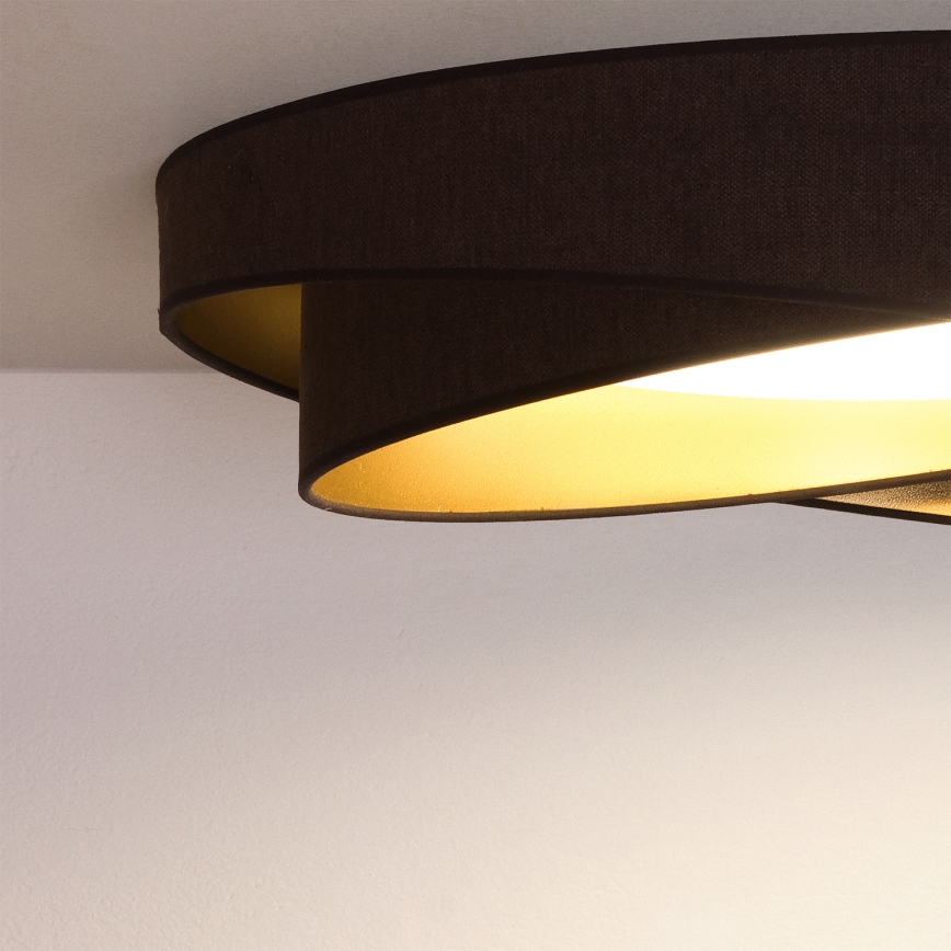 BRILAGI - LED-Deckenleuchte VELVET TWIST LED/24W/230V 4000K Ø 55 cm braun/gold
