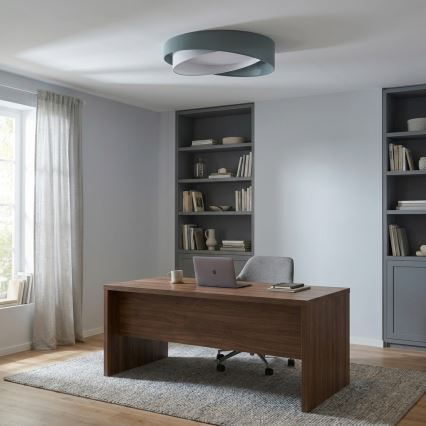 BRILAGI - LED Deckenleuchte VELVET TWIST LED/24W/230V 4000K Ø 55 cm grün/weiß