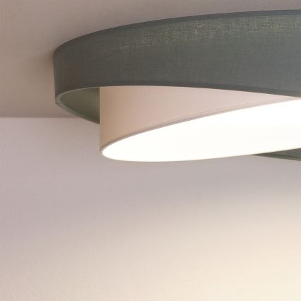 BRILAGI - LED Deckenleuchte VELVET TWIST LED/24W/230V 4000K Ø 55 cm grün/weiß