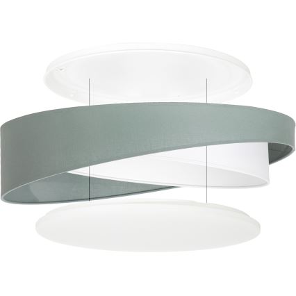 BRILAGI - LED Deckenleuchte VELVET TWIST LED/24W/230V 4000K Ø 55 cm grün/weiß