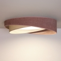 BRILAGI - LED-Deckenleuchte VELVET TWIST LED/24W/230V 4000K Ø 55 cm rosa/creme