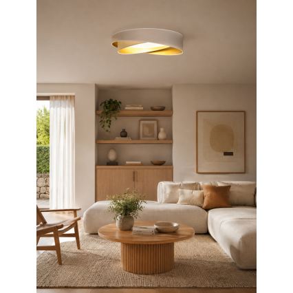 BRILAGI - LED Deckenleuchte VELVET TWIST LED/24W/230V 4000K Ø 55 cm weiß/gold
