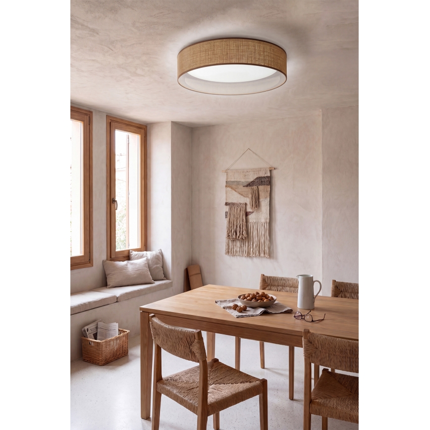Brilagi - LED-Deckenleuchte VELVET VARI LED/24W/230V 3000/4000/6500K Ø 45 cm beige