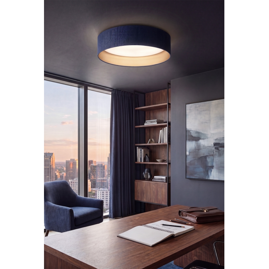 BRILAGI - LED-Deckenleuchte VELVET VARI LED/24W/230V 3000/4000/6500K Ø 45 cm blau/gold