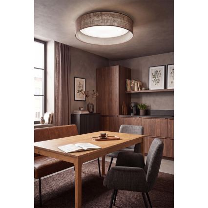 BRILAGI - LED Deckenleuchte VELVET VARI LED/24W/230V 3000/4000/6500K Ø 45 cm braun