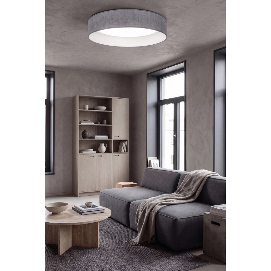 Brilagi - LED-Deckenleuchte VELVET VARI LED/24W/230V 3000/4000/6500K Ø 45 cm grau