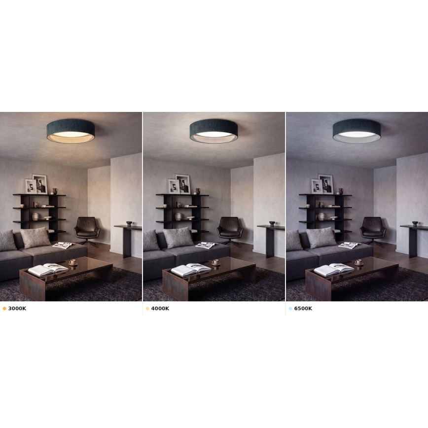 BRILAGI - LED-Deckenleuchte VELVET VARI LED/24W/230V 3000/4000/6500K Ø 45 cm grün