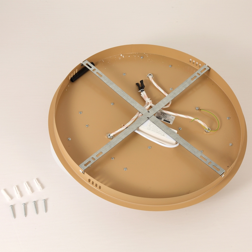 Brilagi - LED-Deckenleuchte VISBY WOOD LED/36W/230V Ø 50 cm braun