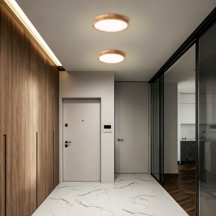 BRILAGI - LED-Deckenleuchte WOODLINE LED/24W/230V 3000/4000/6000K Eiche Ø 30 cm