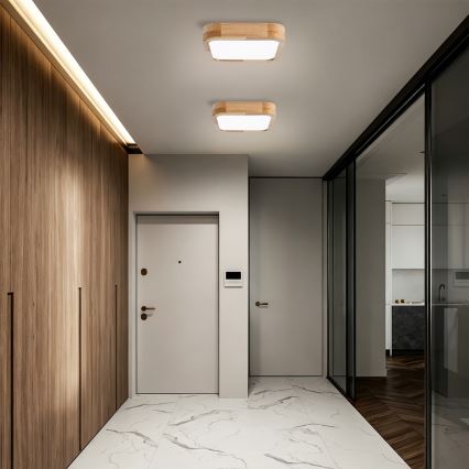 BRILAGI - LED-Deckenleuchte WOODLINE SQUARE LED/32W/230V 3000/4000/6000K Eiche 30x30 cm