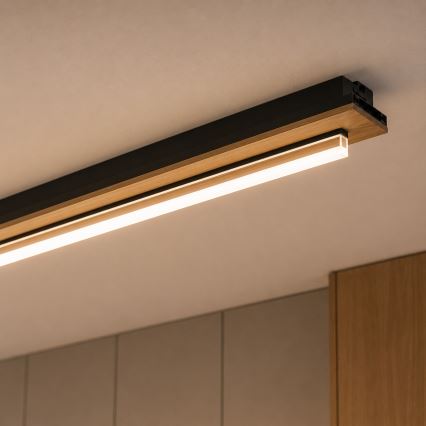 Brilagi - LED-Deckenleuchte WOODY FLAT LED/25W/230V 118 cm Eiche/Schwarz