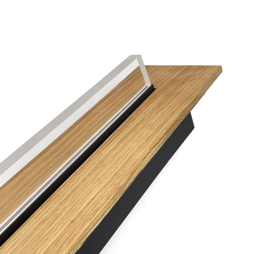 Brilagi - LED-Deckenleuchte WOODY FLAT LED/25W/230V 118 cm Eiche/Schwarz