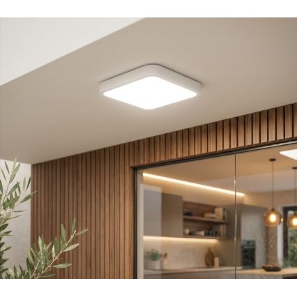 BRILAGI - LED Badezimmer-Deckenleuchte ZENNA LED/18W/230V 28,5x28,5 cm IP44 weiß