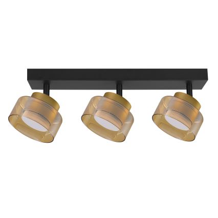 Brilagi - LED Deckenspot AURA LUX 3xGX53/30W/230V schwarz/gold
