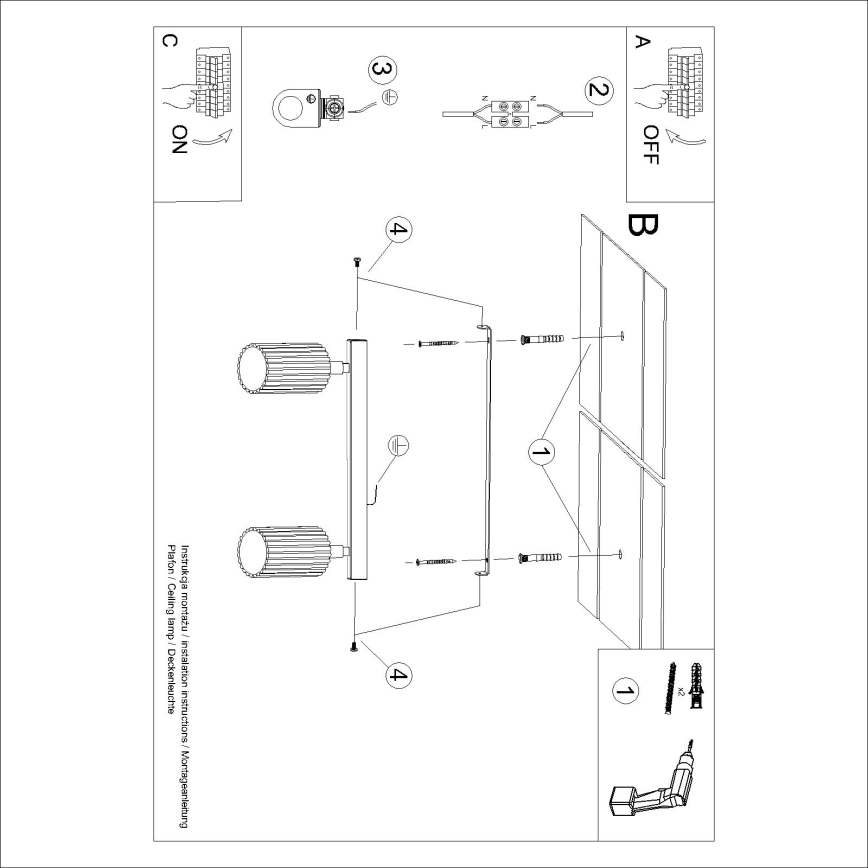 BRILAGI - LED-Deckenspot CRESTO 2xGU10/10W/230V orange