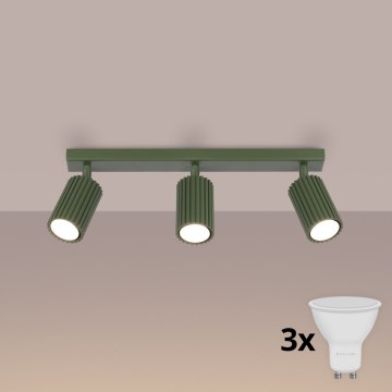 Brilagi - LED-Deckenspot CRESTO 3xGU10/10W/230V grün