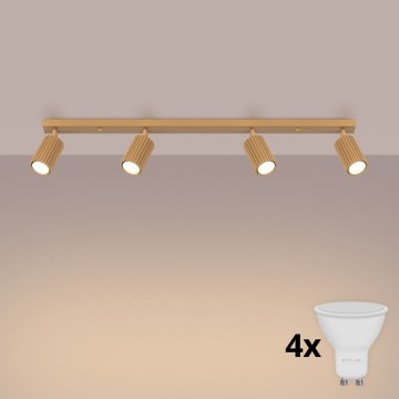 Brilagi - LED-Deckenspot CRESTO 4xGU10/10W/230V goldfarben